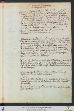 [9r-10r] Über die Grafen von Hohenberg und Haigerloch.