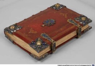 Luxuseinband zu: Die sieben Bußpsalmen mit der Motette Laudes Domini (Erläuterungen zu den Bußpsalmen des Orlando di Lasso, Bd. 1) - BSB Mus.ms. A I(2#Einband