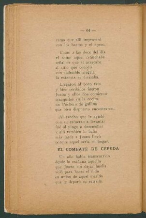 El combate de Cepeda