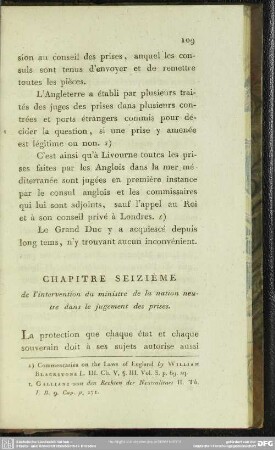 Chapitre Seizième de l' intervention du ministre de la nation neutre dans le jugement des prises