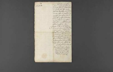 Interzessionsschreiben Herzog Eberhards III. von Württemberg an Fürst Johann Kasimir von Anhalt-Dessau in der Erbschaftsangelegenheit des Paul Weiderlin.