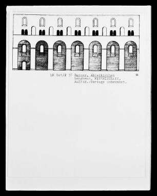 Bernay, Abteikirche Notre-Dame, Langhaus, Mittelschiff