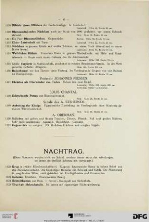 Nachtrag (Nr. 1122-1152)