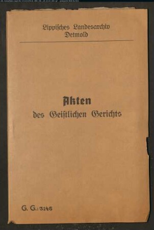 Johann Bartold Hollmann von Nr. 5 in Oettern und Witwe Giese zu Loßbruch, wegen einer Ehesache