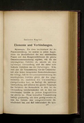 Sechstes Kapitel. Elemente und Verbindungen