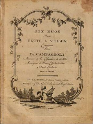 six duos à une flûte & violon : oeuvre second