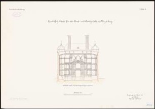 Land- und Amtsgericht, Magdeburg: Querschnitt 1:150