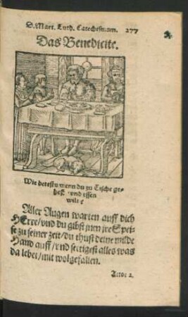 Das Benedicite.