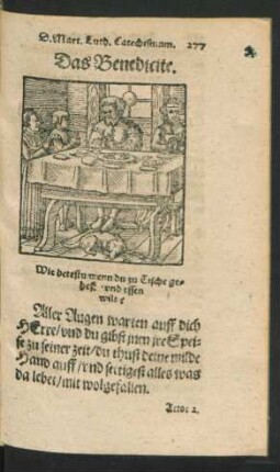 Das Benedicite.