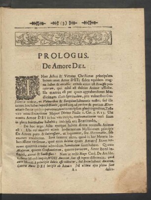 Prologus. De Amore Dei