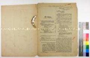 Protokoll der 30. Sitzung des Deutschen Reichstages mit dem vollständigen Abdruck der "Friedensrede" von Reichskanzler Otto von Bismarck