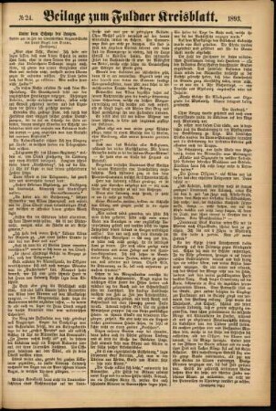Zweite Ausgabe vom Samstag, den 25. Februar 1893.