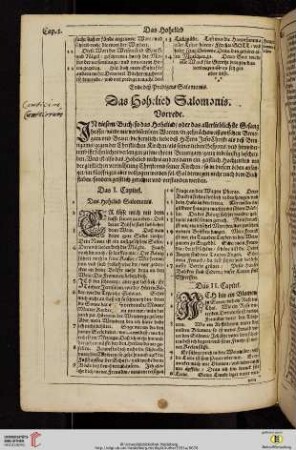 Das Hohelied Salomonis