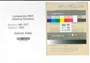 Entnazifizierung Walter Dobrindt , geb. 24.12.1896 (Polizist)