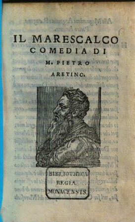 Il Marescalco : Comedia