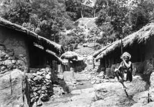 Dorfstraße (Deutsche Indien-Expedition 1926/1929 - 2. Odisha)