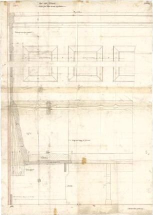 Fischer, Theodor; Forbach (Lothringen); Haus Hans Adt - Kegelbahn - Träger (Detail)
