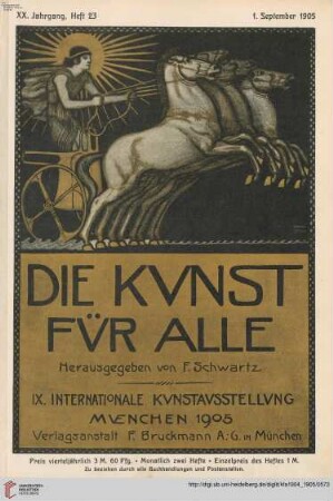 20: Die IX. Internationale Kunstausstellung im Münchener Glaspalast, [1]