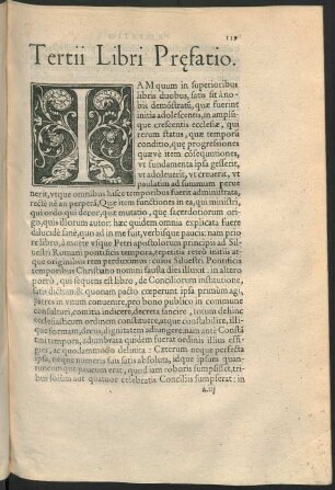 Tertii Libri Praefatio.