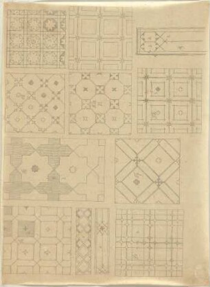 Zocher, Ernst; Architektur- Ornament- und Figurenstudien - Ornamente (Details)