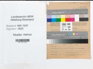 Entnazifizierung Helmut Mueller , geb. 25.10.1916 (Jurist)