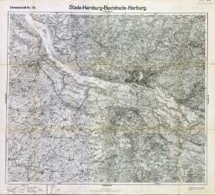 Reichskarte: Einheitsblatt 33 Stade-Hamburg-Buxtehude-Harburg