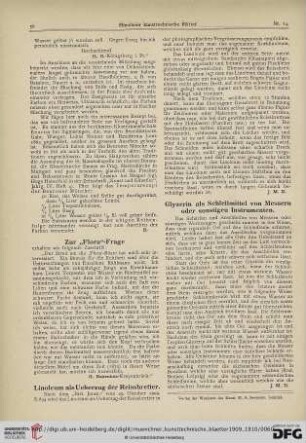 6: Linoleum als Ueberzug der Reissbretter