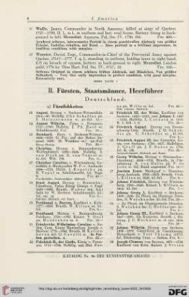II. Fürsten, Staatsmänner, Heerführer (Nr. 13-410)