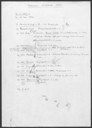 Wildbad: Visitationsbericht mit Pfarrbericht ("Übergabeprotokoll") 1956