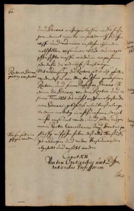 XII. Von den Orationibus und Disputationibus Professorum.
