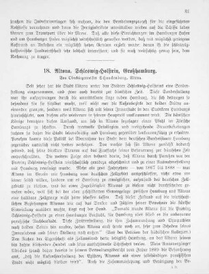 18. Altona, Schleswig-Holstein, Großhamburg.