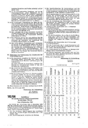 Ausbildung der an den Schulen tätigen Pionierleiter im Schuljahr 1954/55 : 168/54 vom 3. September 1954