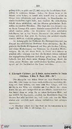 6: L’Acropole d’Athènes, par E. Beulé, ancien membre de l’école d’Athènes