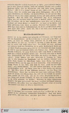 "Anatomische Reminiszenzen"