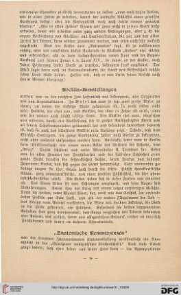 "Anatomische Reminiszenzen"