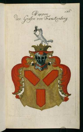 136r-136v, 136. Wappen der Grafen von Franckenberg