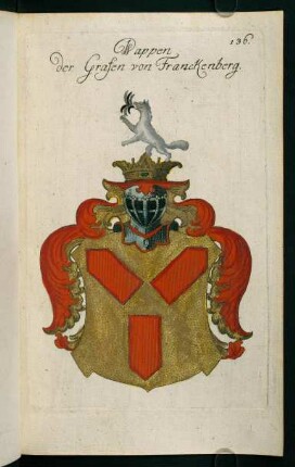 136r-136v, 136. Wappen der Grafen von Franckenberg