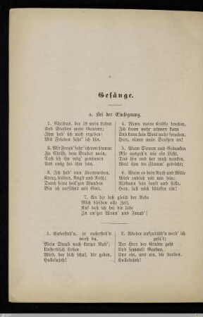 Gesänge