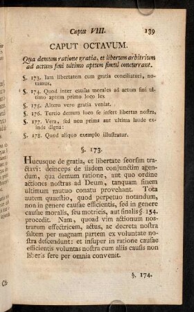 139-150, Caput Octavum. Qua demum ratione gratia, ... - Caput Nonum. Argumenta huic explicationi adversa diluuntur.