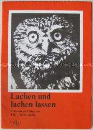 Programmblatt zur Aufführung "Lachen und lachen lassen" im Theater im Palast (der Republik)