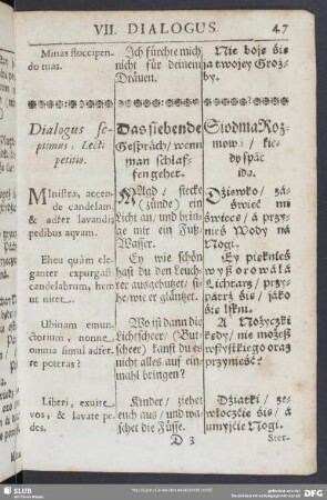 Dialogus septimus, Lectipetitio