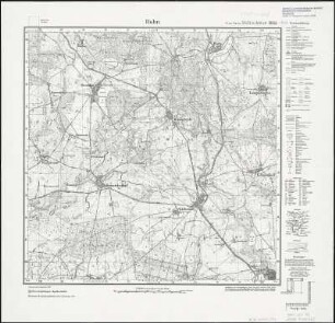 Meßtischblatt 2853 : Bahn, 1924 : Bahn. - Aufn. 1888, kl. Nachtr. 1924. - 1:25000. - [Berlin]: Reichsamt für Landesaufnahme, 1924. - 1 Kt.