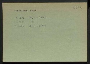 Wendland, Karl