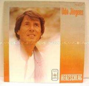 Schallplatte mit Aufnahmen von Udo Jürgens, Plattenhülle