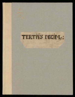 Geistliche Vokalmusik, Instrumentalmusik. Teritus Decimus : 17. Jh.