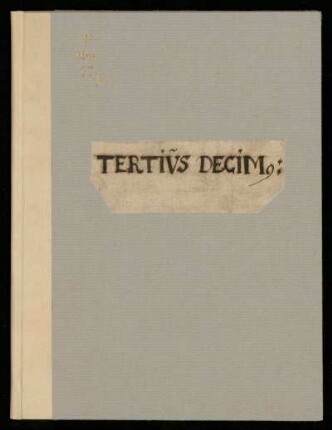 Geistliche Vokalmusik, Instrumentalmusik. Teritus Decimus : 17. Jh.