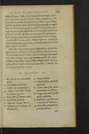 L. Quoties. II.