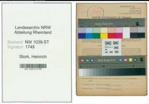 Entnazifizierung Heinrich Stork , geb. 15.10.1889 (Bankangestellter)