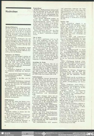 Termine 1979 : Nachrichten