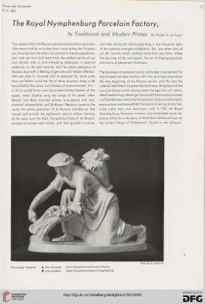 The Royal Nymphenburg porcelain factory